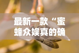 最新一款“蜜蜂众娱真的确实有挂”真可以装挂